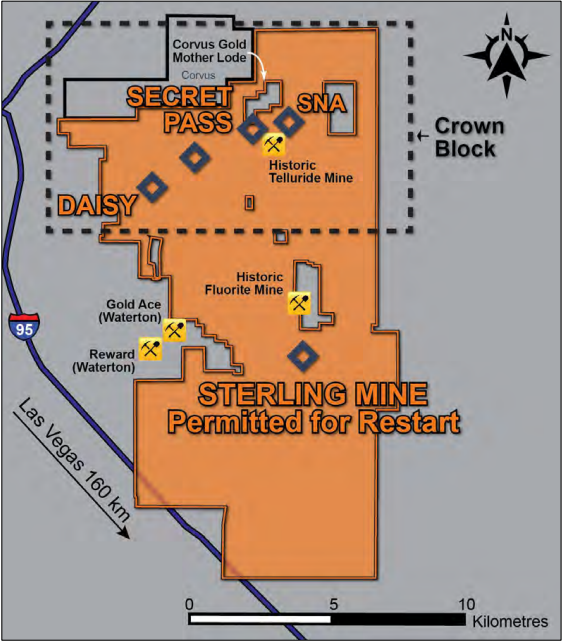 Sterling Gold Project - All mines