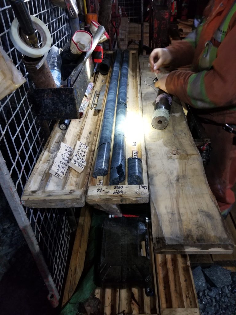 Underground core drilling